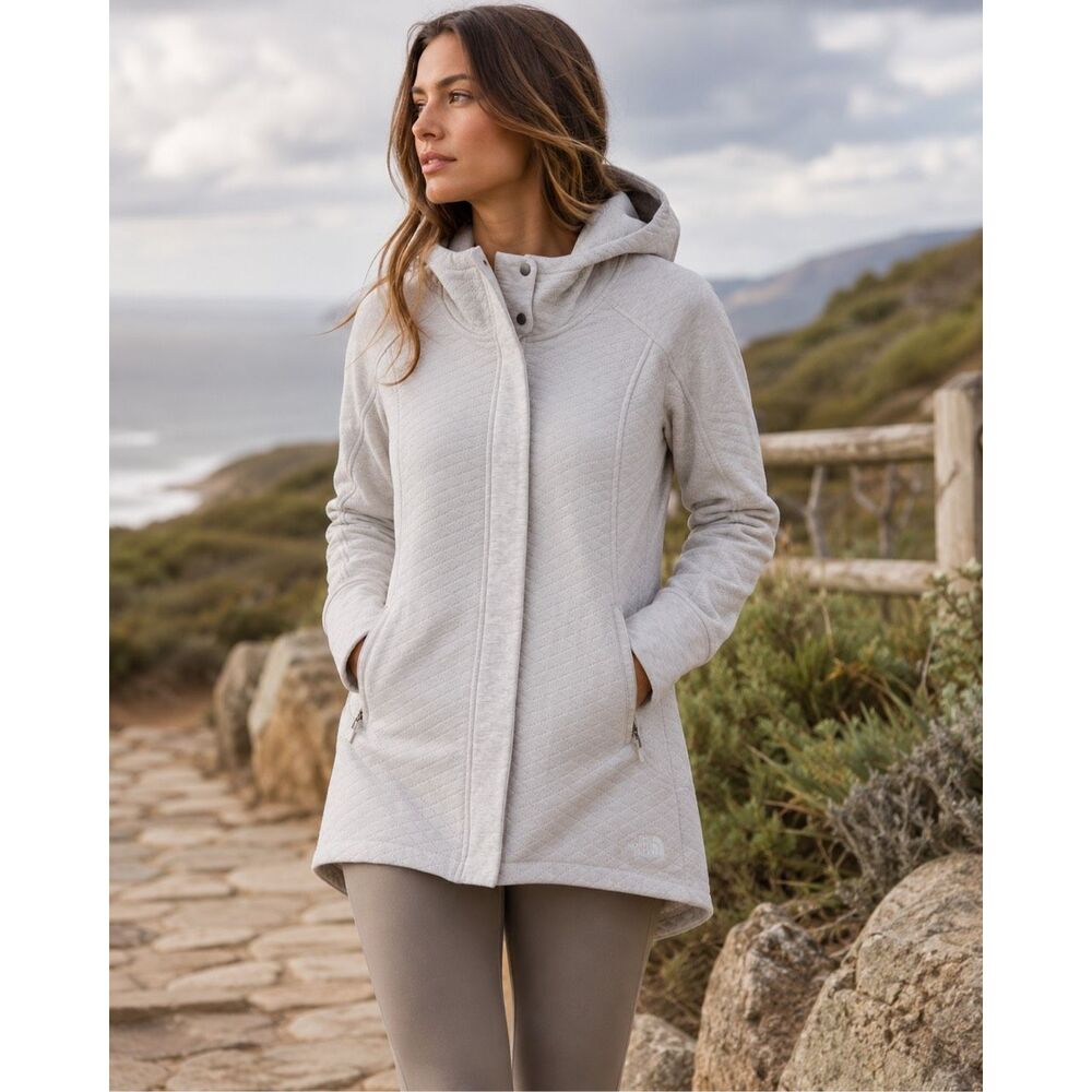 NWOT The North Face Women's Quilted Hooded Parka fleece Jacket, XS C19